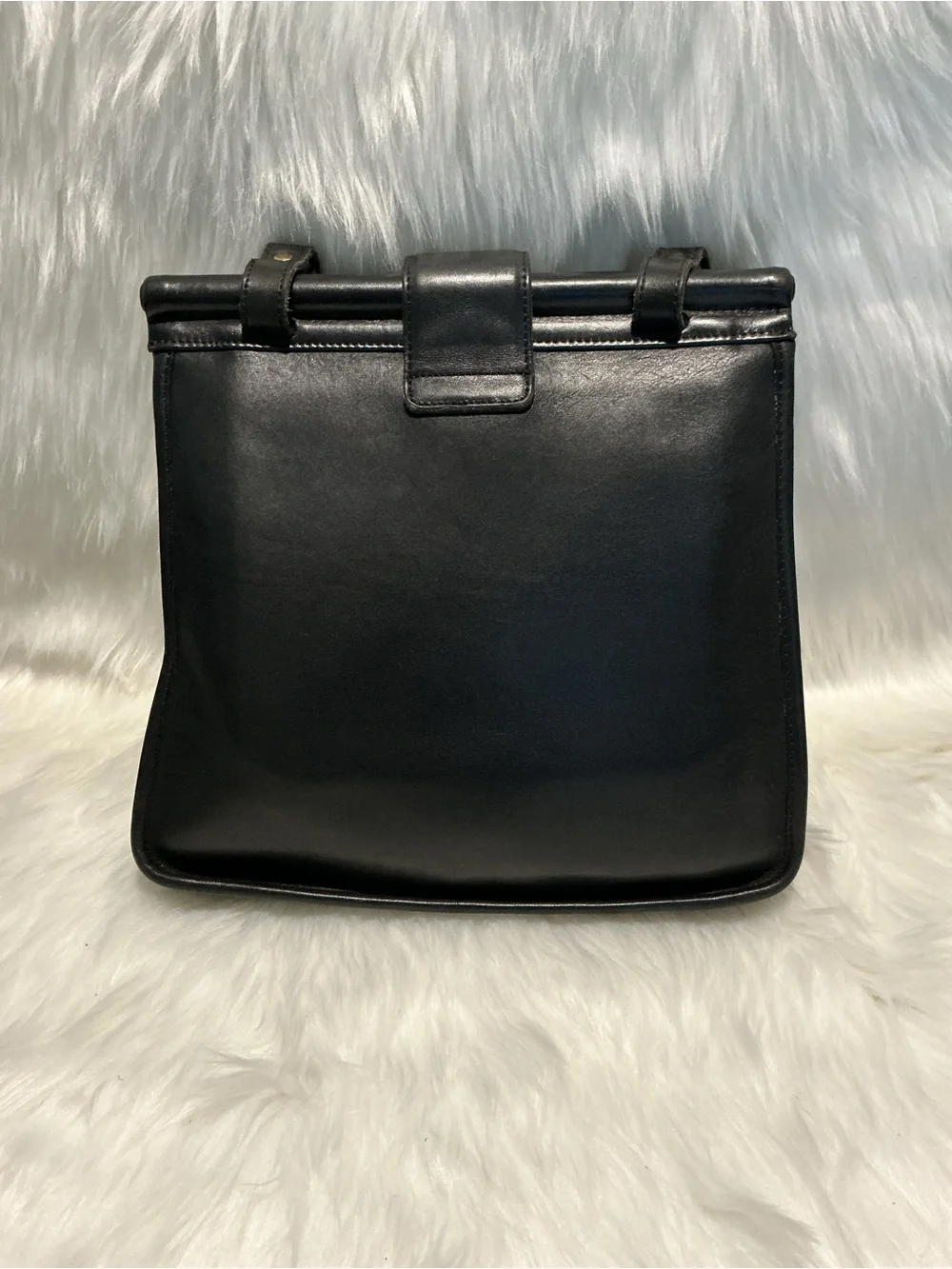 Coach Vtg Leather Handbag Weston Shopper Bag No. 9021 With Gold Hardware